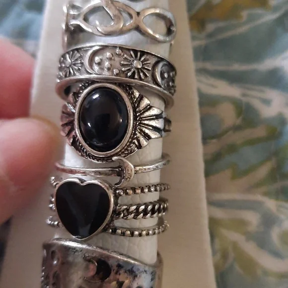 NWT Free People Stacking Ring Set - Picture 10 of 12